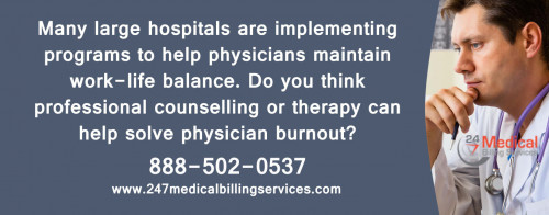 Many large hospitals are implementing programs to help physicians maintain work-life balance. Do you think professional counselling or therapy can help solve physician burnout?