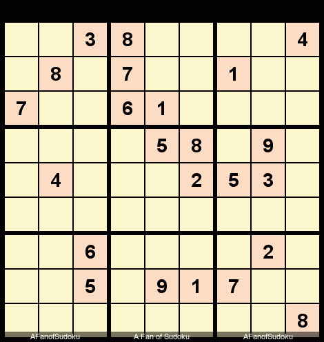 Hidden Pair
New York Times Sudoku Hard August 13, 2018