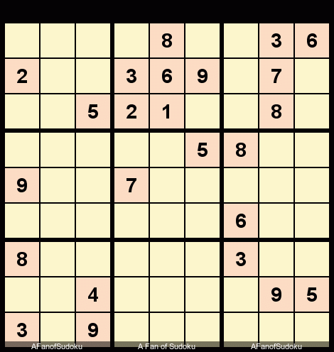 Pair + Hidden Pair
New York Times Sudoku Hard August 15, 2018