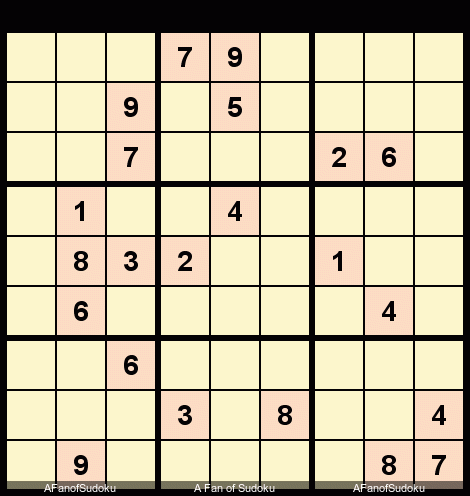 Hidden Pair
New York Times Sudoku Hard August 21, 2018
