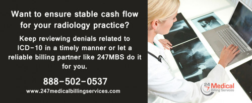 Want to ensure stable cash flow for your radiology practice? Keep reviewing denials related to ICD-10 in a timely manner or let a reliable billing partner like 247MBS do it for you.