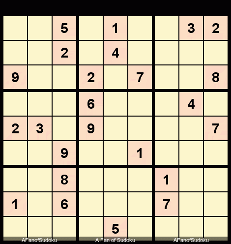 Hidden Triple
New York Times Sudoku Hard July 29, 2018