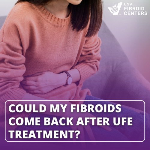 UFE treatment is a great option for women who suffer from fibroids, as only as little 10% of fibroids may come back. Click here to learn more: https://www.usafibroidcenters.com/uterine-fibroids/