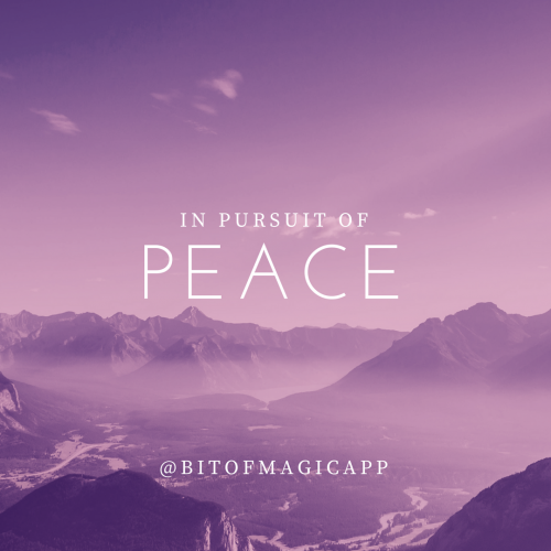 In Pursuit Of Peace