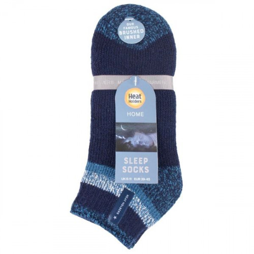 AUBIN NAVY BLOCK STRIPE SLEEP SOCKS 2