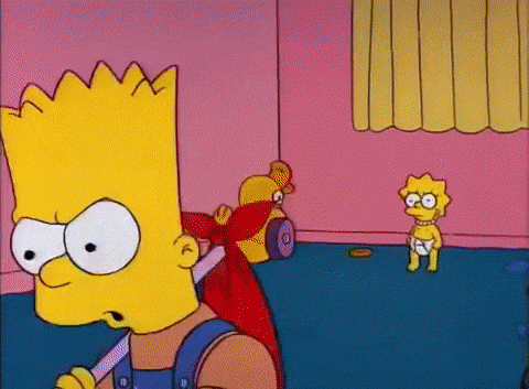 Bart! baby Lisa Simpson