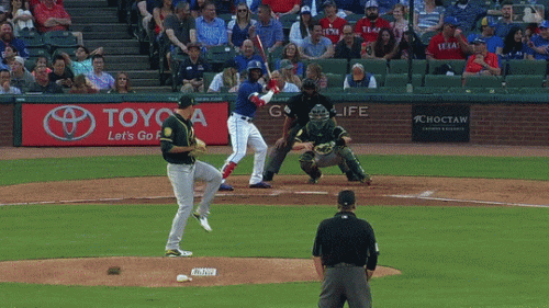 Beltre to 3rd overthrow replay 4 24 2018
