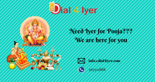 Dial4iyer is the best place to book a pandit online. Our Priest will help you to organize any pooja at your home/office. Book your homam and pooja online, we made easier to find iyer for all your puja needs.