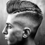 Braided-Razor-Part-with-Pompadour