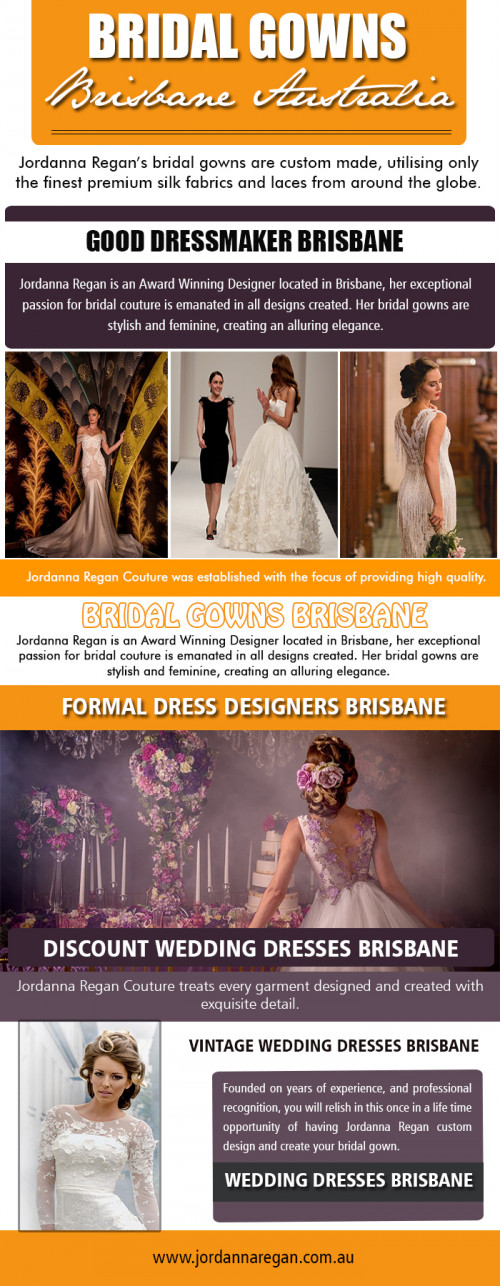 Our Website : https://www.jordannaregan.com.au/
Girls have acquired a preference for dressing like in inheritance. When they have it, then they'll showcase it, come winter or summer. To appeal to their preferences, many shops and large brands have stylized their assortment for winter wear. If you're searching for stylish casuals afterward our wedding dresses Brisbane could be your very best alternative.


My Profile : https://gifyu.com/jordannaregan
More Links : https://gifyu.com/image/pOie
https://gifyu.com/image/pOia
https://gifyu.com/image/pOiV