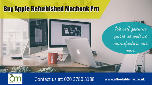 Buy Apple Refurbished Macbook Air when you are serching for affordable option at  | https://www.affordablemac.co.uk/refurbished-apple-imac

Find Us: https://goo.gl/maps/QnmZQLQaTiw

Deals in .....

Used Apple Refurb Desktops For Sale
Used Apple Refurb Laptops For Sale
Used Apple Macbook For Sale
Used refurbished mac  For Sale

Buy Apple Refurbished Macbook Air
Buy Apple Refurbished Macbook Pro

Buy Apple Refurbished iMac
Buy Apple Refurbished Mac Mini
Buy Apple Mac Pro

We supply a massive collection of refurbished products in our online shop. The significant reason to Buy Apple Refurbished Macbook Air is to acquire the hefty discount, which drops the prices on either the current-generation macs and iPads and older now-discontinued machines. Replies on I pads and macs generally fair, but on certain occasions prices, can stop to more economical.

Refurbished Imac Computers
Add : Unit 5, 8 Walmgate Road
City : Perivale
State : Greenford
Zipcode : UB6 7LH
Country : United Kingdom
Email : info@affordablemac.co.uk
PH : 020 3780 3188
Opening Times

Mon 9am - 5pm
Tues 9am - 5pm
Wed 9am - 5pm
Thur 9am - 5pm
Fri 9am - 3pm
Sat & Sun - Closed

Social---

http://www.adlandpro.com/ad/37769699/Apple-Refurbished-Macbook-Pro__Automotive_330__around_shoelandiashopedinburgheh177ru.aspx#.WoU0KbyWbIU
http://followus.com/refurbishedimac
https://refurbishedimac.netboard.me/
https://plus.google.com/u/0/communities/112934039826473465666