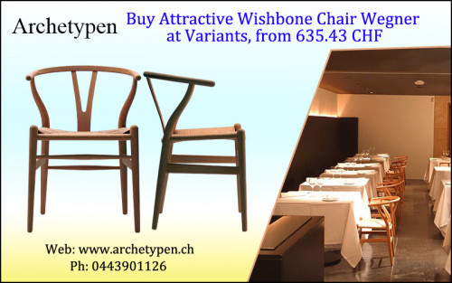 Aesthetically enhance your interior with contemporary looking curvaceous Wishbone Chair Wegner. Visit archetypen.ch to browse through our collection on this contemporary Danish-styled furniture. Named after its legendary Danish designer Hans Wegner, this chair is claimed to be his most celebrated craftsmanship. This chair is also a quality home décor item due to its sheer attractive look. Order one such at 044 390 11 26. More details to visit us at: https://www.archetypen.ch/carl-hansen-ch-24-wegner-y-wishbone-chair-stuhl.html