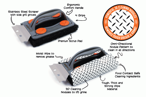 Proud Grill presents the Q-SWIPER™ BBQ Grill Cleaning System to swipe clean the tough grime on BBQ Grills. For queries, call us at 1-877- 317-7875. For more info:- http://www.proudgrill.com/