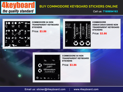 Buy Commodore Keyboard Stickers Online - Gifyu