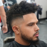 Curly-FroHawk-High-Burst-Fade-Beard