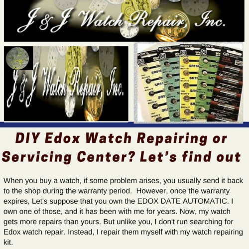 If any problem arises, you send your watch back to the shop during the warranty period. After that, all watch repairs are on you.For more details, visit our website: http://watch-repair.weebly.com/blog/diy-edox-watch-repairing-or-servicing-center-lets-find-out