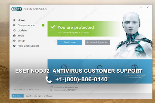 Unable to uninstall ESET Nod32 antivirus, feel free to call ESET Nod32 antivirus customer support number +1-(800)-886-0140.