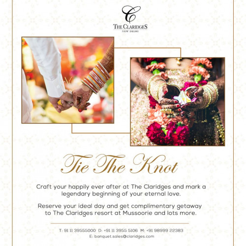 Begin your lifetime of happiness at The Claridges and mark a legendary first step. Reserve now and get a complimentary getaway to The Claridges Resort, Mussoorie.
Wish to know more? Contact us today. 
Visit us: https://www.claridges.com/the-claridges-nabha-residence-mussoorie
Call - +91 135 2631 426/427