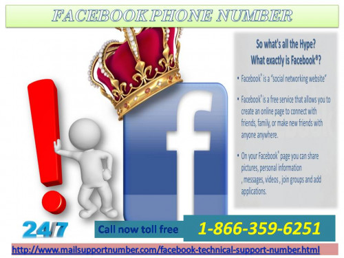 Are you unable to add frame on your Facebook profile picture? Do you want to annihilate this issue? If yes, then there is nothing to worry about that as you can easily get the proper instruction for making your job done. Just make a call at our toll-free number 1-866-359-6251 to get engaged with our Facebook Phone Number team as soon as possible. For more information: - http://www.mailsupportnumber.com/facebook-technical-support-number.html