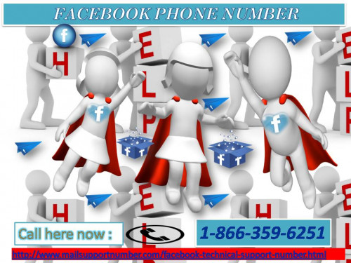 Are you facing difficulty in adding your number on Facebook? Do you want to add it to create alerts on your phone number? If it’s ok, don’t take stress just grab our service by placing a call at our toll-free Facebook Phone Number 1-866-359-6251. Here, our techies will resolve your problem within the less period of time. For more information: - http://www.mailsupportnumber.com/facebook-technical-support-number.html