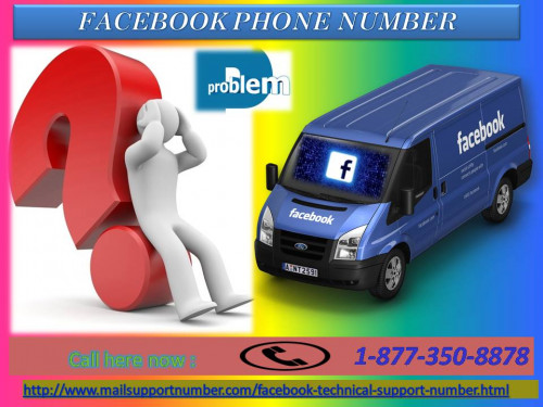 Do you know you can get all the privacy factors of Facebook within a couple of seconds? Want to know how? Then you need to do a work, just pick your phone and give a buzz at our toll-free Facebook Phone Number 1-877-350-8878. Here, you will connect with our tech geeks who will give you each and every security tips in no time. For more information: - http://www.mailsupportnumber.com/facebook-technical-support-number.html