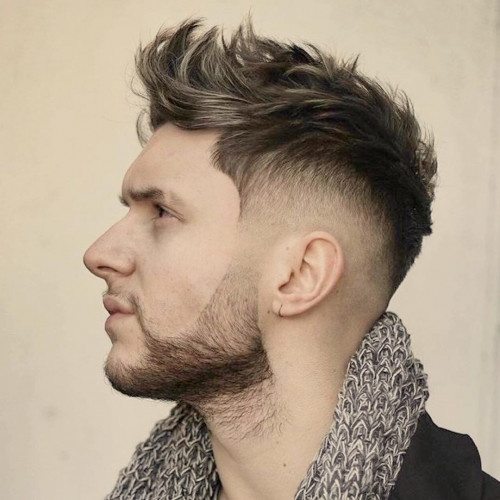 Fade Hair Design for White Men