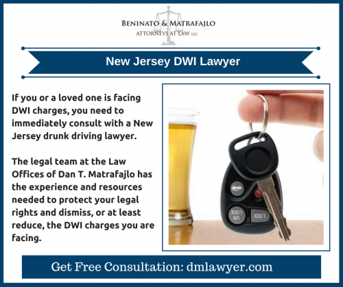 Charged With a DWI? Call the New Jersey DWI Lawyers at Law Offices of Dan T. Matrafajlo for free consultation now - 713.864.9000.
 
For more information you can visit: https://dmlawyer.com/dwi/