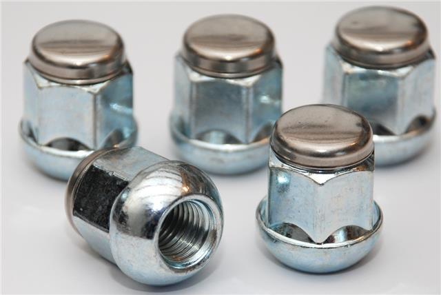 4x M12 x 1.5 Cerchi in lega NUTS Affusolato Sedile 19mm Hex FORD FOCUS Argento