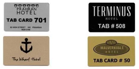 Tab card. Men`s Card Print.