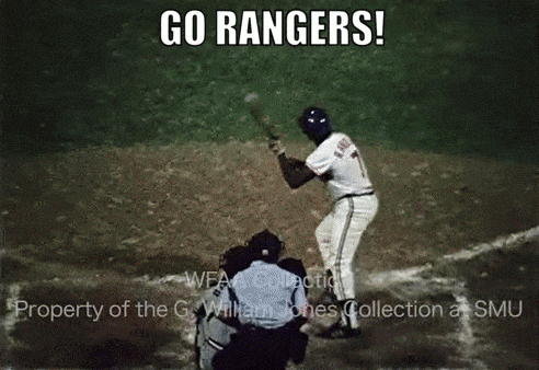 Go Rangers Randle vs CLE 1974