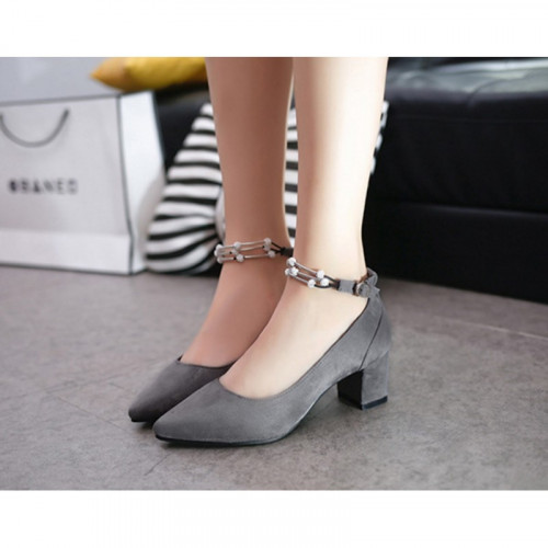 Grey Color Diamond Studded Metal Pointed Heels For Women RbSgagZWKp 800x800
