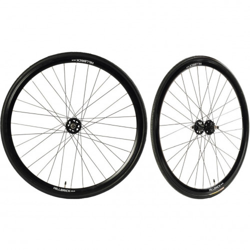 Features
Weight : 1180g (Front)/1230g (Rear)
Rim: 30mm
Spoke: 32 spoke x 3 cross
Full sealed bearing, includes tyres, tube and sprockets.

https://www.bikewheels.com.au/collections/track-wheels/products/hillbrick-complete-track-wheelset-700c-30mm-rim-32-spoke