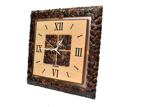 This exclusive Hand Crafted Antique Square Shape Wooden Wall Clock will add more stylish look to your hall, bedroom or any room. http://bit.ly/2wEMw3a