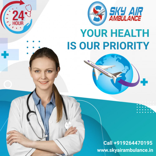 Sky Air Ambulance Service in Gwalior provides an immediate medical transfer to patients with a medically equipped aircraft and a trained team to look after the patients. Our services are available 24/7 with a dedicated medical team. 
More@ https://bit.ly/3AD64GV