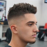 High-Bald-Fade-with-Shape-Up-and-Wavy-Spiky-Hair