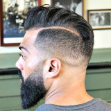 High-Fade-Hard-Part-Comb-Over