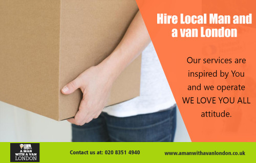Get affordable price services with Hire Local Man and van at https://www.amanwithavanlondon.co.uk/student-removals-london/

Find us on : https://goo.gl/maps/73zmKBs7Tkq

Whatever you do, plan the day of the move precisely. Remember, you have a huge amount of time before the day to get things prepared, and when you're actually moving, you'll want it to go as smoothly as possible. Disassemble everything that you can, and try to minimize the number of removal loads. Real efficiency means proper planning whenever you Hire Local Man with a van.

A Man With a Van London

5 Blydon House, 33 Chaseville Park Road, London, GB, N21 1PQ
Call Us : 020 8351 4940
Email : steve@amanwithavanlondon.co.uk / info@amanwithavanlondon.co.uk

My Profile : https://gifyu.com/amanwithavan

More Links : 

https://gifyu.com/image/xPzQ
https://gifyu.com/image/xPzl
https://gifyu.com/image/xPzn
https://gifyu.com/image/xPzW