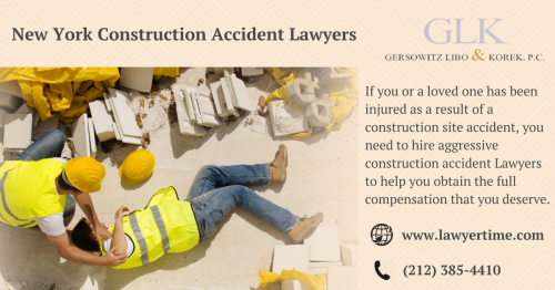If you or a loved one has been injured as a result of a construction site accident, you need to hire aggressive construction accident Lawyers to help you obtain the full compensation that you deserve. For more information you can visit: https://www.lawyertime.com/new-york-construction-accidents/