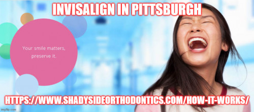 Invisalign treatment in Shadyside neighborhood in Pittsburgh will enable you to align your teeth by applying an almost invisible brace. Invisalign is a series of clear, custom fit removable mouth trays that put a measured amount of force to shift your teeth in a proper shape. For more information visit: https://www.shadysideorthodontics.com/how-it-works/