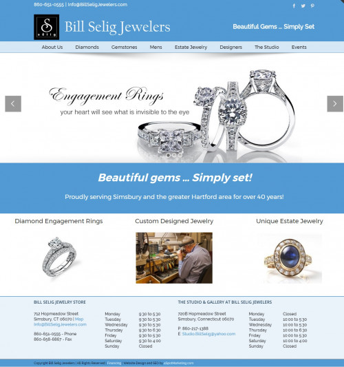 Our Website: www.4SpotMarketing.com
Nowadays, as more individuals find out about the nuances of jewelry website design and also choose to set out on their own, there has been a lessened level of significance put on jewelry marketing. Nevertheless, choosing a specialist Jewelry Marketing firm to design your website can pay excellent dividends. So why should you choose an expert Jewelry Marketing community to design your website? Marketing for jewelers has actually ended up being much more complicated in today's marketplace. With many jewelers jockeying for their share of the market, it is important to produce a website design that sticks out among the pack.
More Links: https://twitter.com/SEOLasVegasNVx
http://www.alternion.com/users/JewelryWebsite/
https://plus.google.com/u/0/108053920378169243567