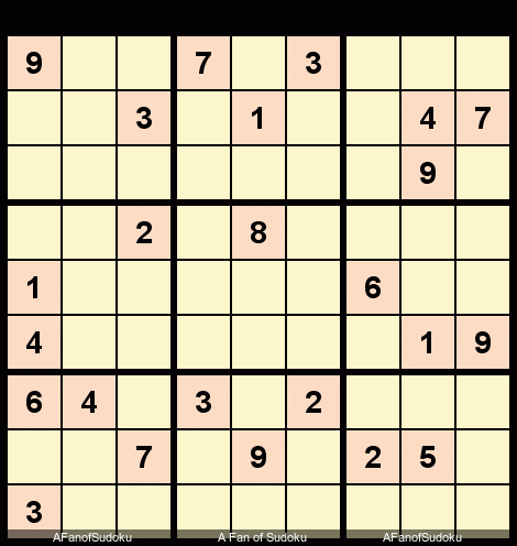 Hidden Pair
New York Times Sudoku Hard July 3, 2018