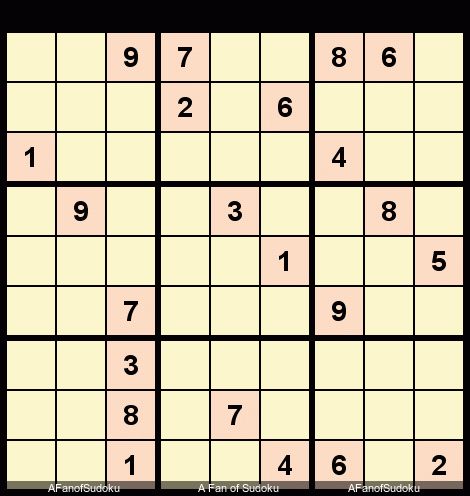 Pair
New York Times Sudoku Hard June 29, 2018