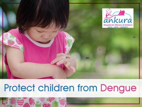 Dengue is caused by mosquitoes and mainly in the tropical and subtropical countries of Southeast Asia. The virus is mostly contracted by female tiger mosquitoes that are the ones that come in contact with a person's skin and eventually spread the virus in the body.

http://www.ankurahospital.com/keep-your-babies-safe-from-dengue/