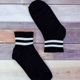 LU005BLK-STRIPE-ANKLE-SOCKS-WOOD