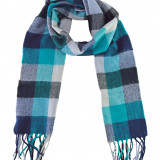 Ladies-Check-Tartan-Scarf-GL581-GREEN-2