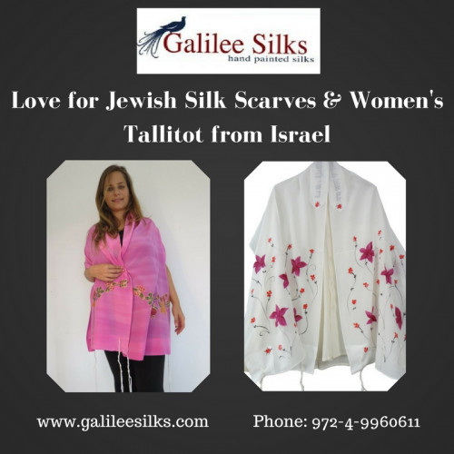 Shop your favorite silk fabric raining this season. With fashion trends changing rapidly, embrace the contemporary designed Jewish silk talliot & scarves today.  For more details, visit this link: http://galileesilkstailt.jigsy.com/entries/general/love-for-jewish-silk-scarves-women-s-tallitot-from-israel