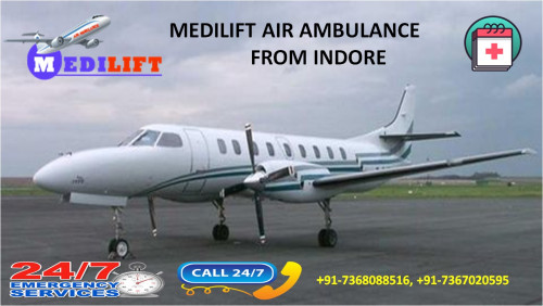 Do you need quick and reliable shifting of your loved one patient to other major region of India?  Contact Medilift Emergency Air Ambulance Services in Indore and get the most suitable and best way for relocation with its fully medically equipped outstanding chartered aircraft supervised by well-efficient medical team for hassle-free transportation.
Website: http://www.medilift.in/air-train-ambulance-indore/