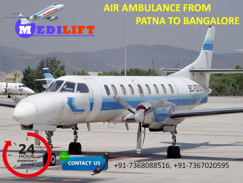 Medilift Air Ambulance from Patna to Bangalore is book affordable cost. We arrange you both charter and commercial air ambulance flights. We have years of experience in this highly competitive and growing industry of emergency medical and ambulance services because we have the specialist doctor, well-trained medical staff, and well-experienced nurses. 
Website: http://www.medilift.in/air-ambulance-patna-to-bangalore/