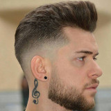 Medium-Fade-Brushed-Up-Hair-Beard