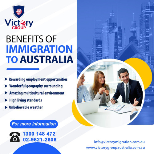 Victory Group Australia is one of the best Immigration Consultants for Immigration in Australia, run by professionals who specialize in Australian Immigration. We help our clients with all types of general skilled migration visas. We can help make your dream of living in Australia a reality. Our team of passionate professionals can assist you in choosing the right choice. Visit https://victorygroupaustralia.com.au/